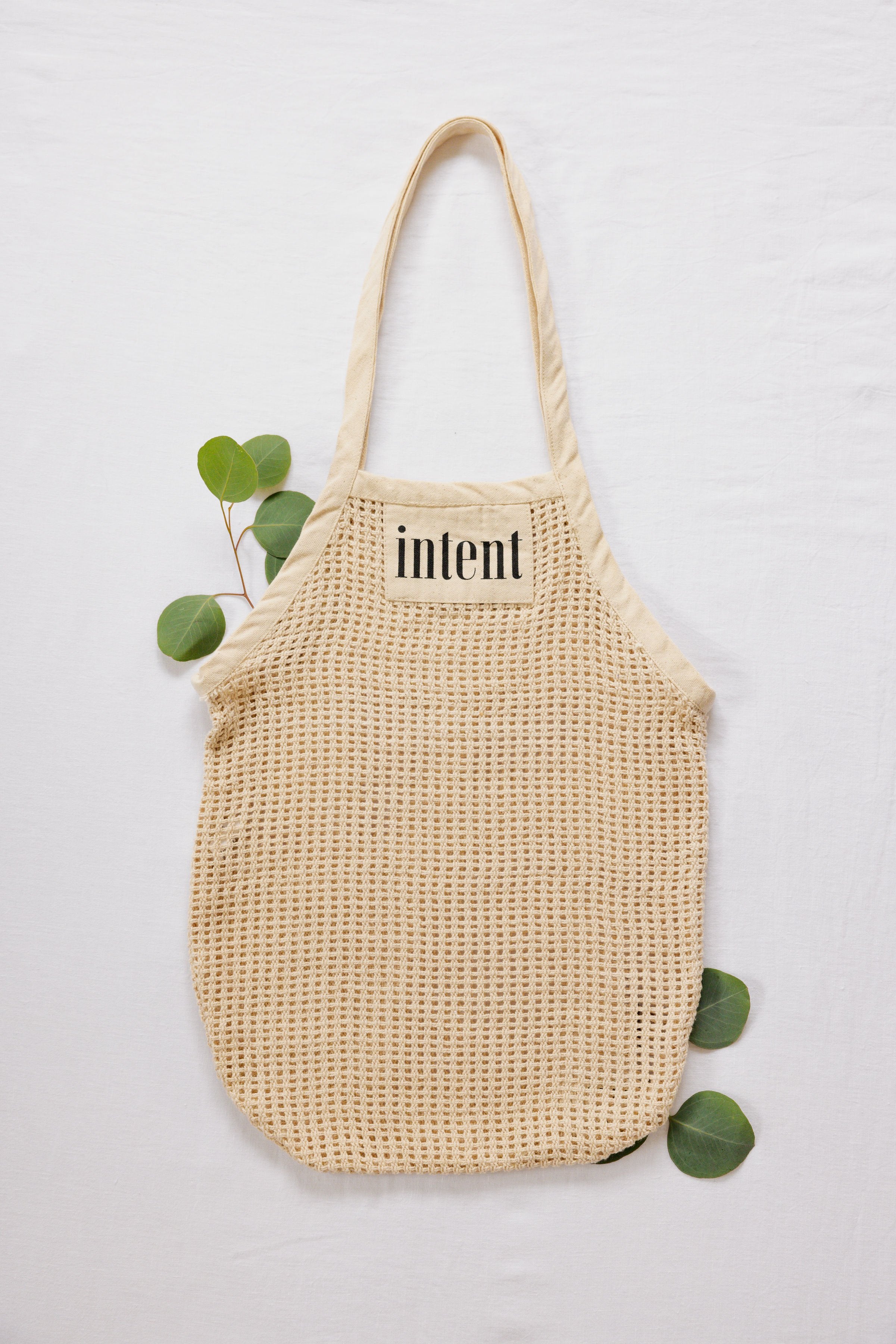 Pune 100 g/m² GOTS organic mesh cotton tote bag 6L - Identity