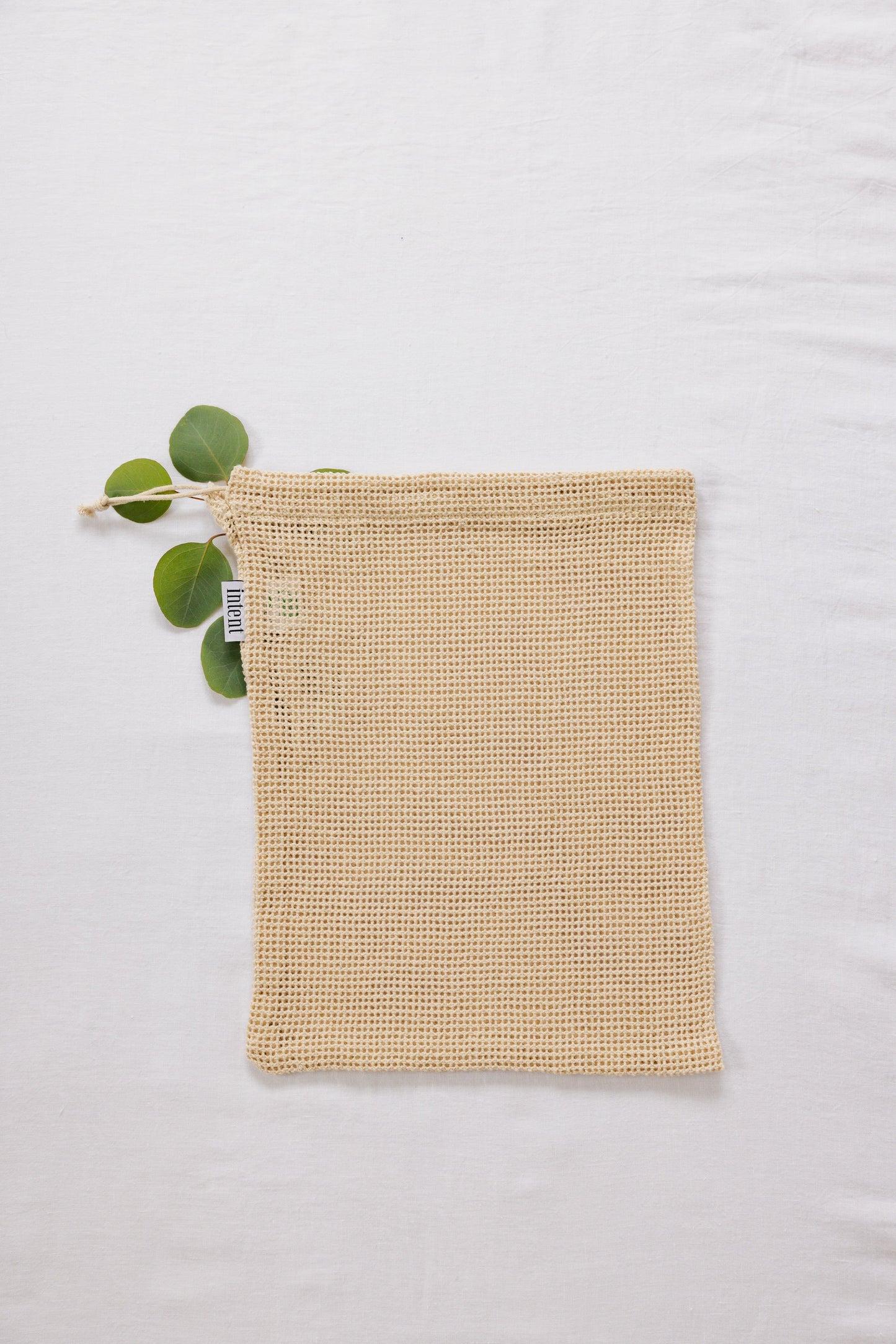 organic cotton and fair trade certified large reusable produce bag